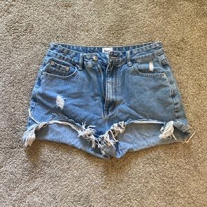 Princess Polly Ripped Jean Shorts
